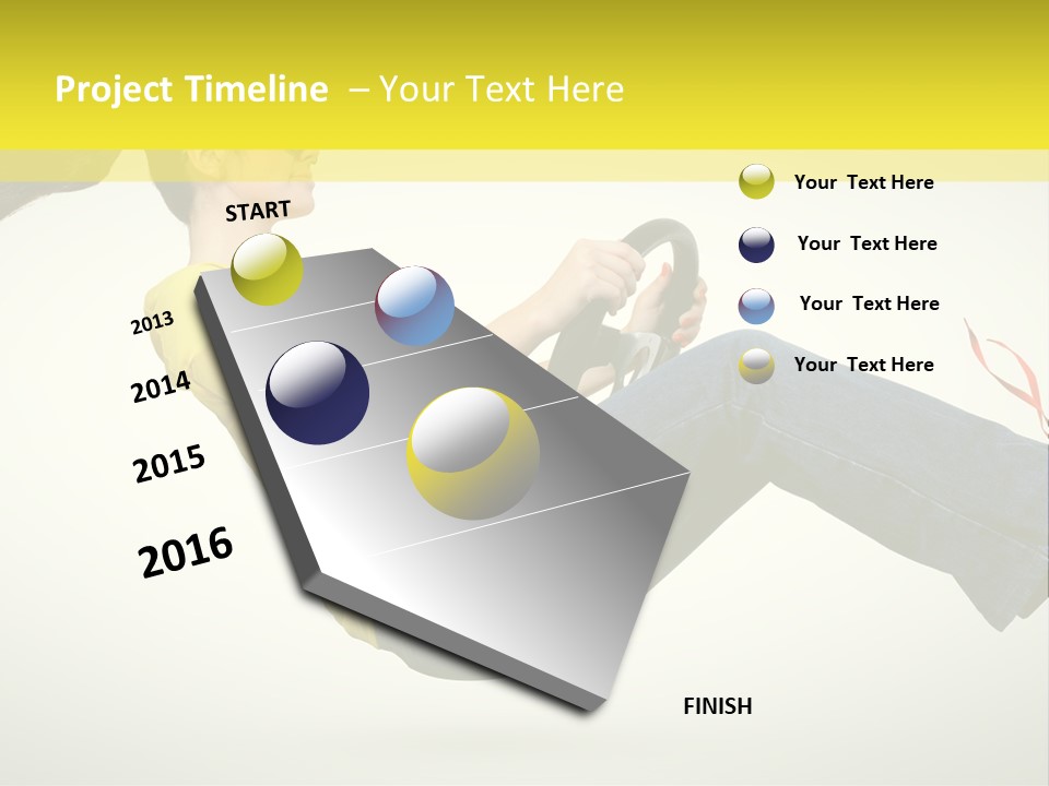 Yellow Speed Pose PowerPoint Template