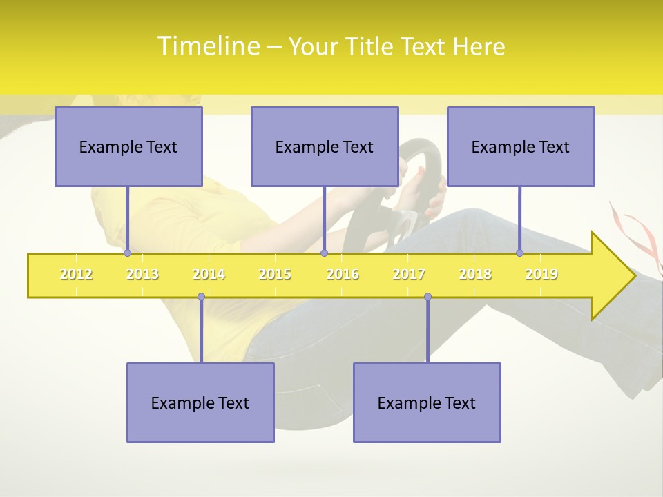 Yellow Speed Pose PowerPoint Template