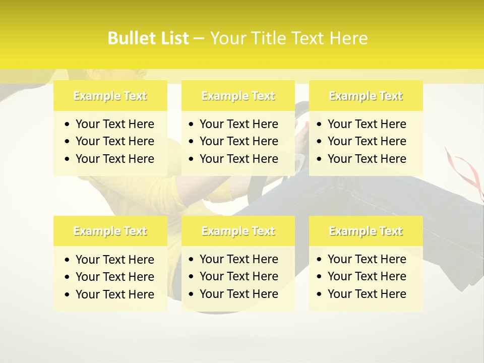 Yellow Speed Pose PowerPoint Template