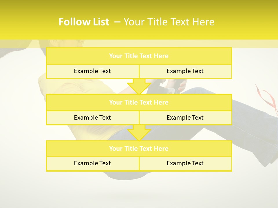 Yellow Speed Pose PowerPoint Template