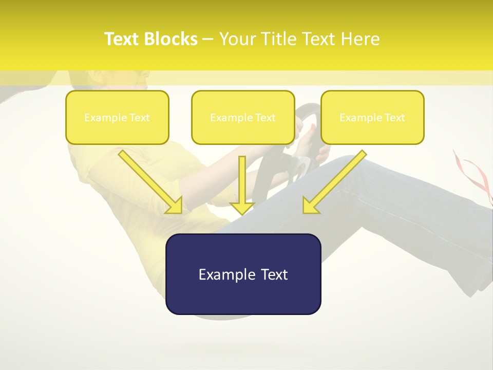 Yellow Speed Pose PowerPoint Template
