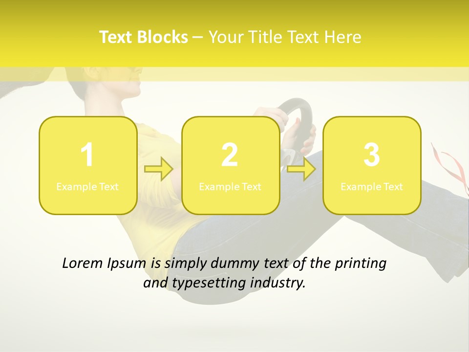 Yellow Speed Pose PowerPoint Template