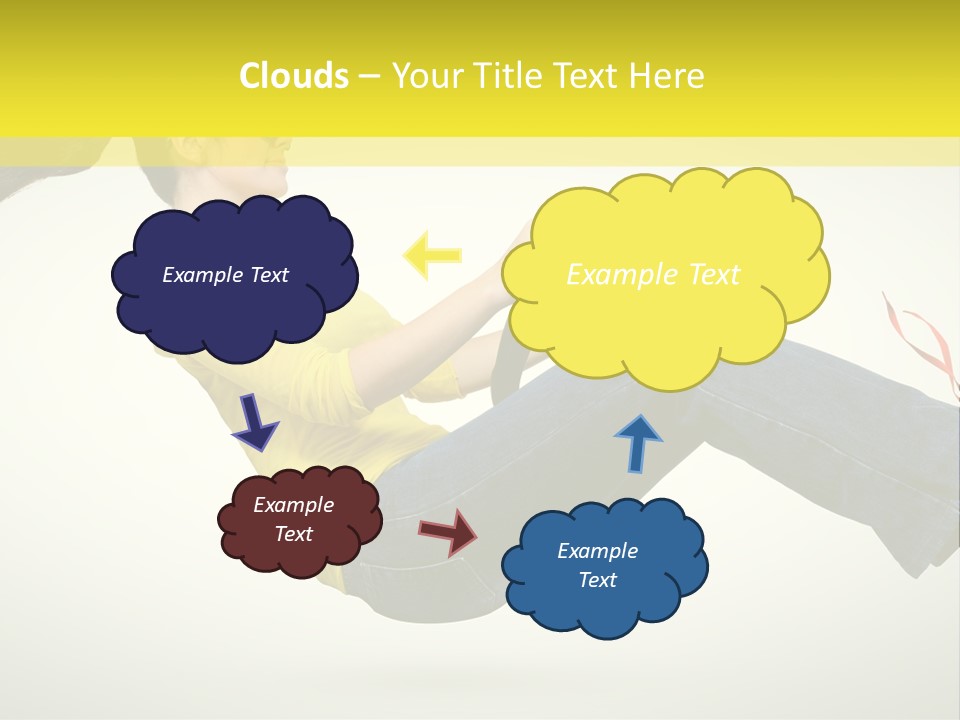 Yellow Speed Pose PowerPoint Template