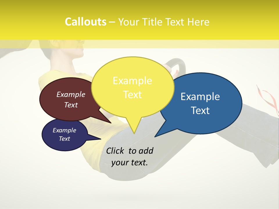 Yellow Speed Pose PowerPoint Template
