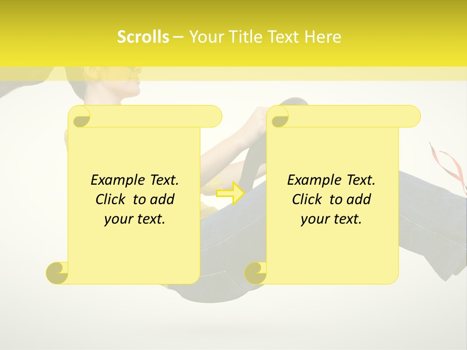 Yellow Speed Pose PowerPoint Template