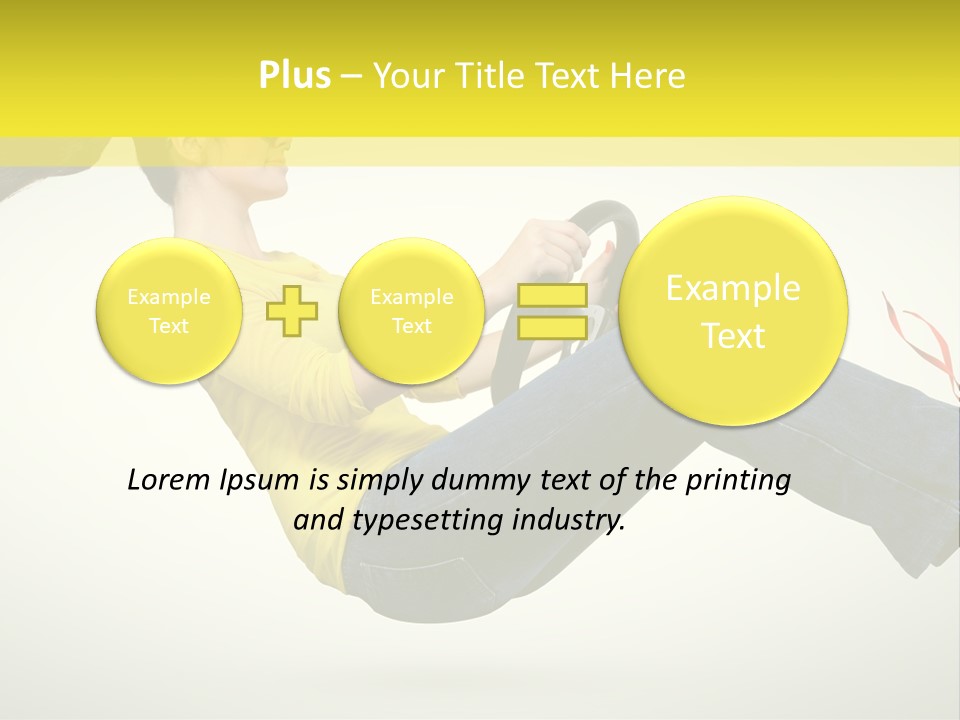 Yellow Speed Pose PowerPoint Template