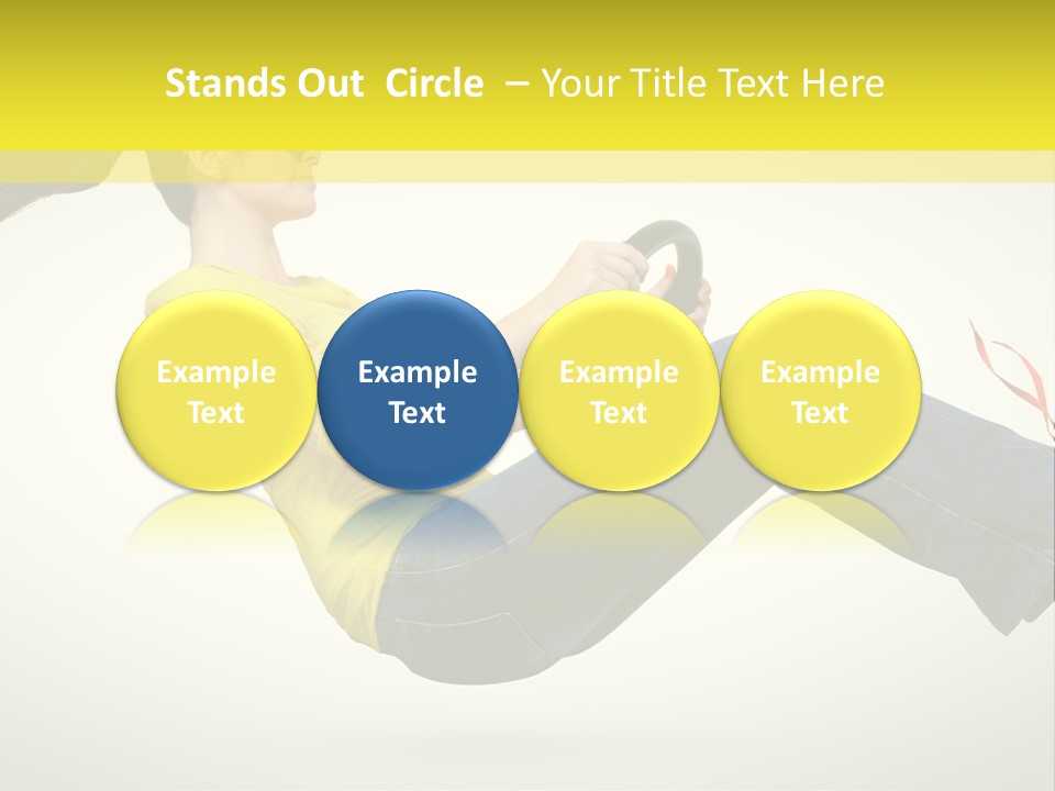Yellow Speed Pose PowerPoint Template