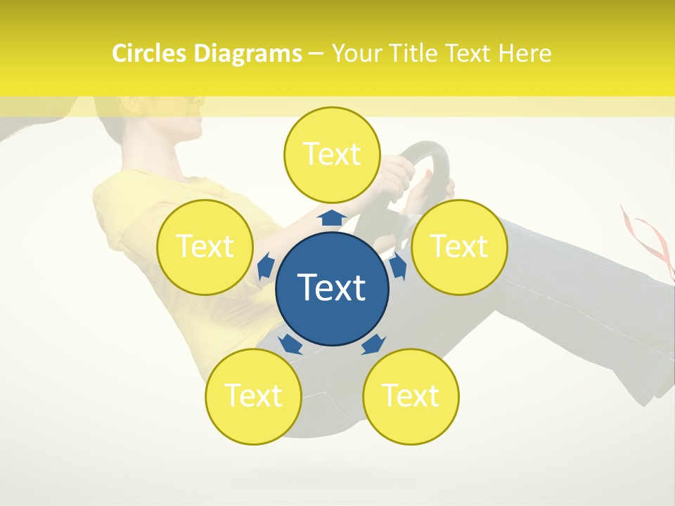 Yellow Speed Pose PowerPoint Template
