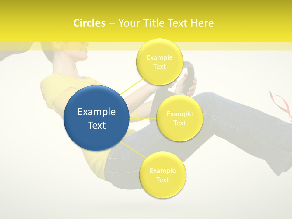 Yellow Speed Pose PowerPoint Template