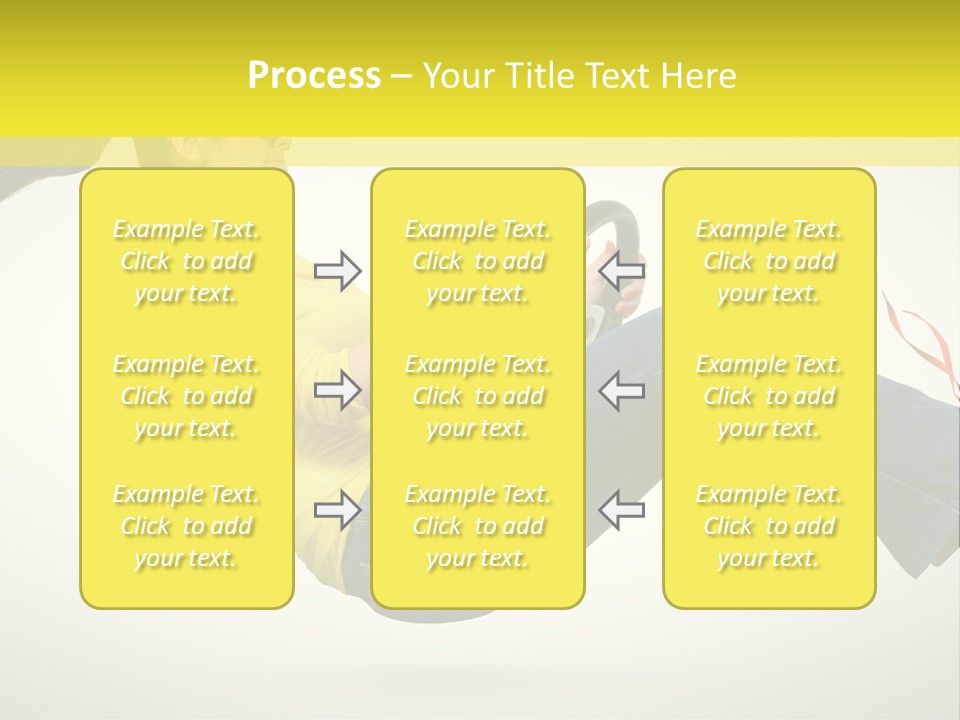 Yellow Speed Pose PowerPoint Template