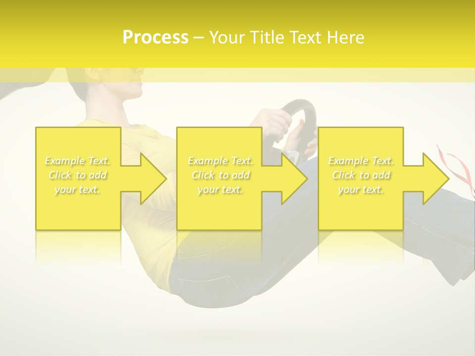 Yellow Speed Pose PowerPoint Template