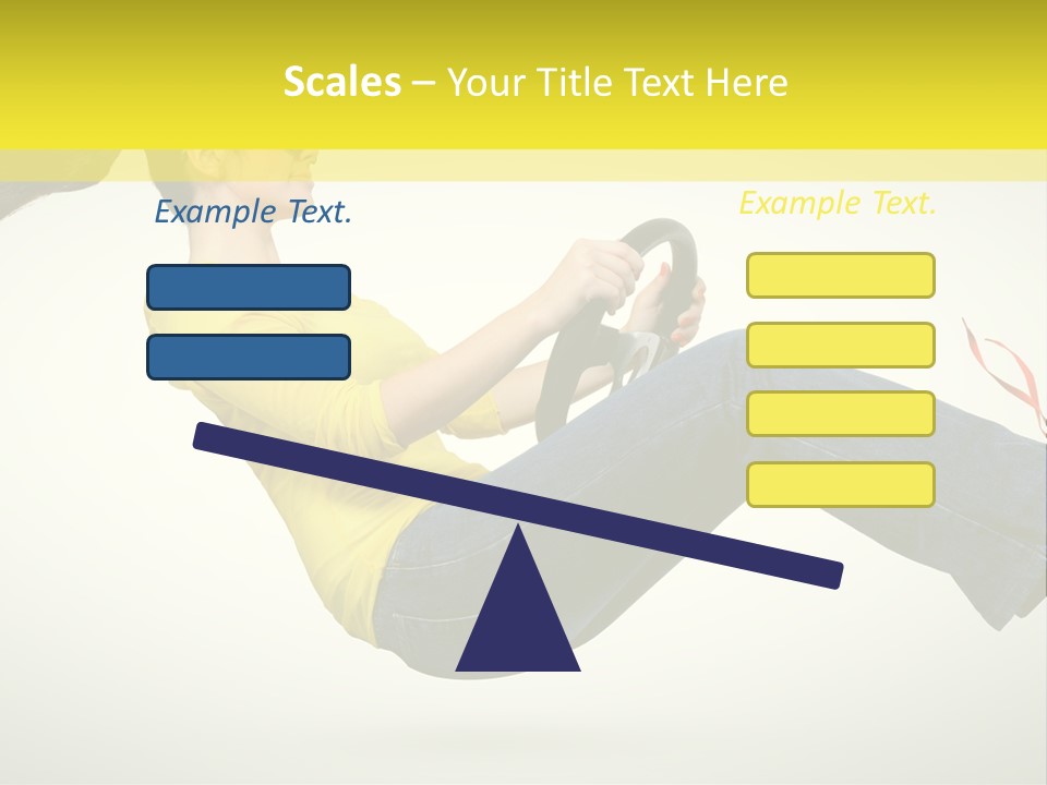 Yellow Speed Pose PowerPoint Template