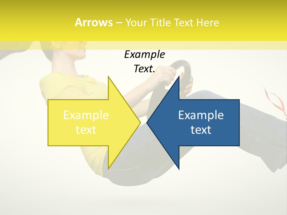 Yellow Speed Pose PowerPoint Template