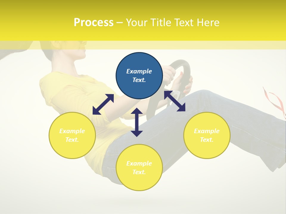 Yellow Speed Pose PowerPoint Template