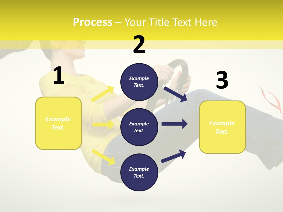 Yellow Speed Pose PowerPoint Template