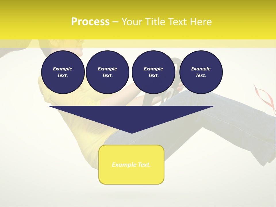 Yellow Speed Pose PowerPoint Template