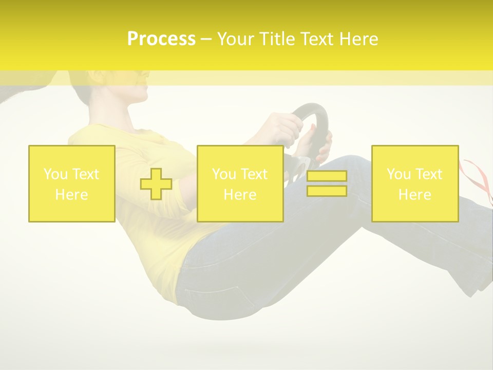 Yellow Speed Pose PowerPoint Template