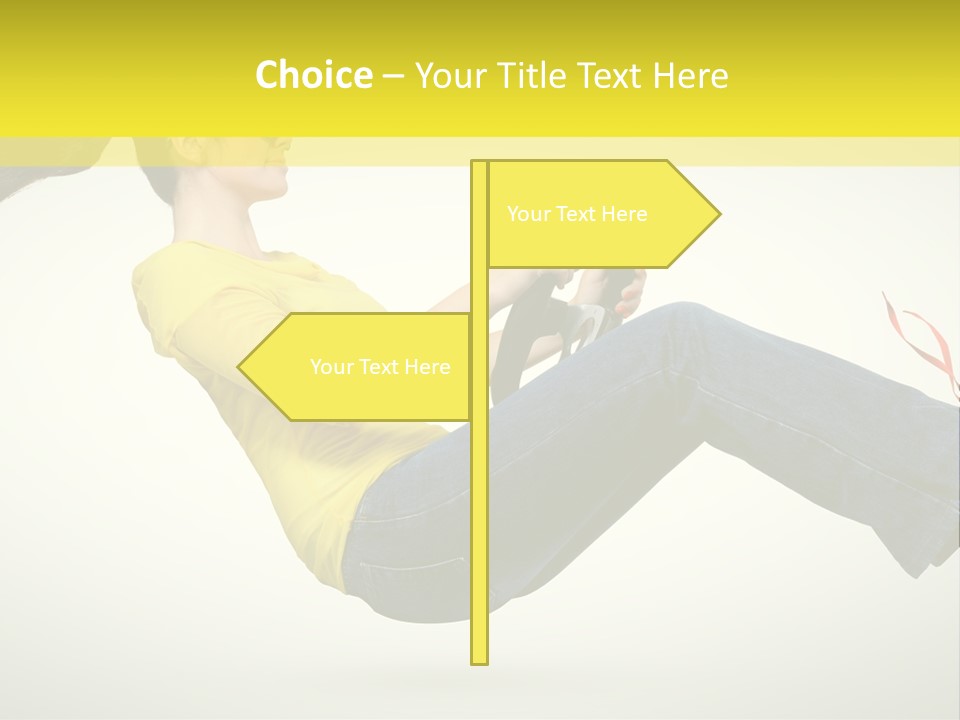 Yellow Speed Pose PowerPoint Template