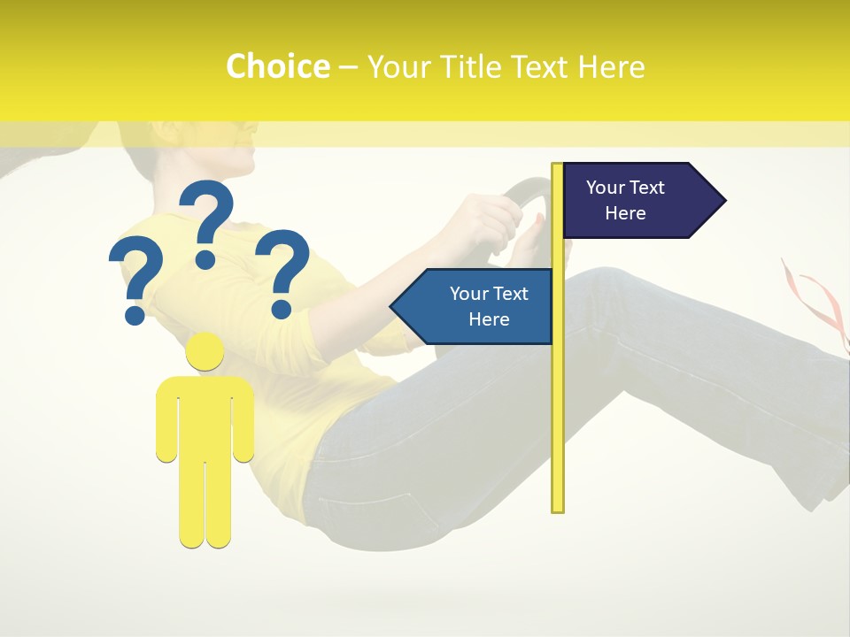 Yellow Speed Pose PowerPoint Template