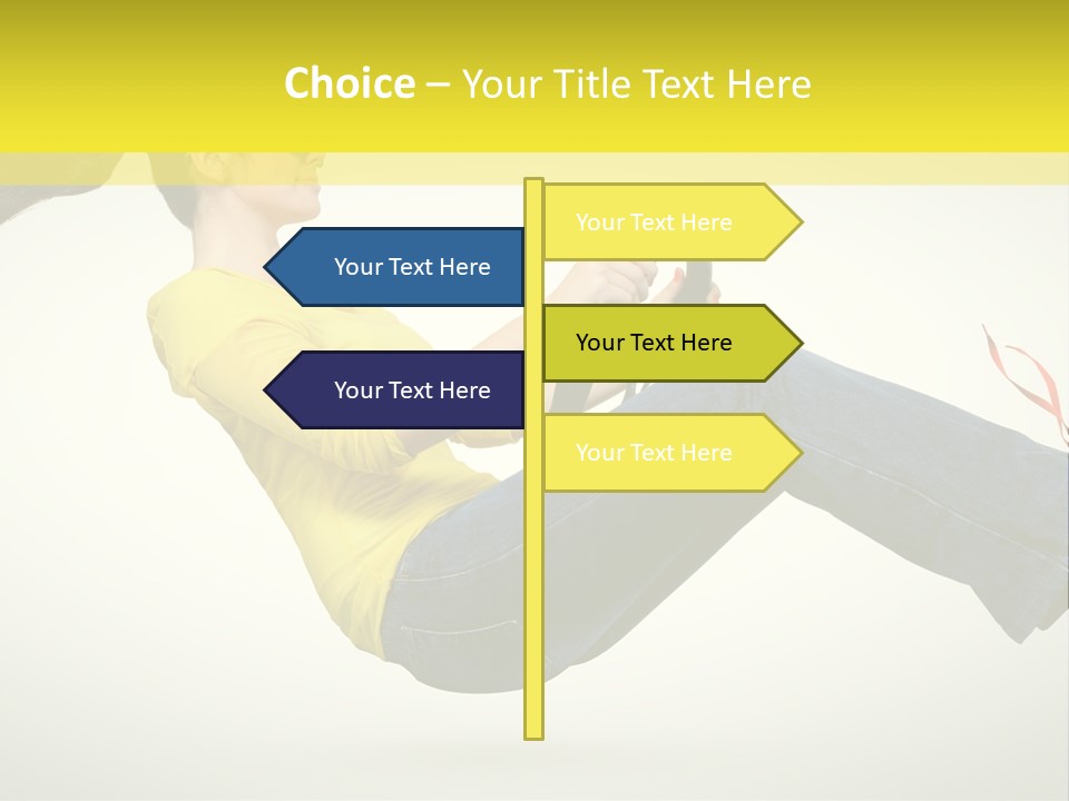 Yellow Speed Pose PowerPoint Template