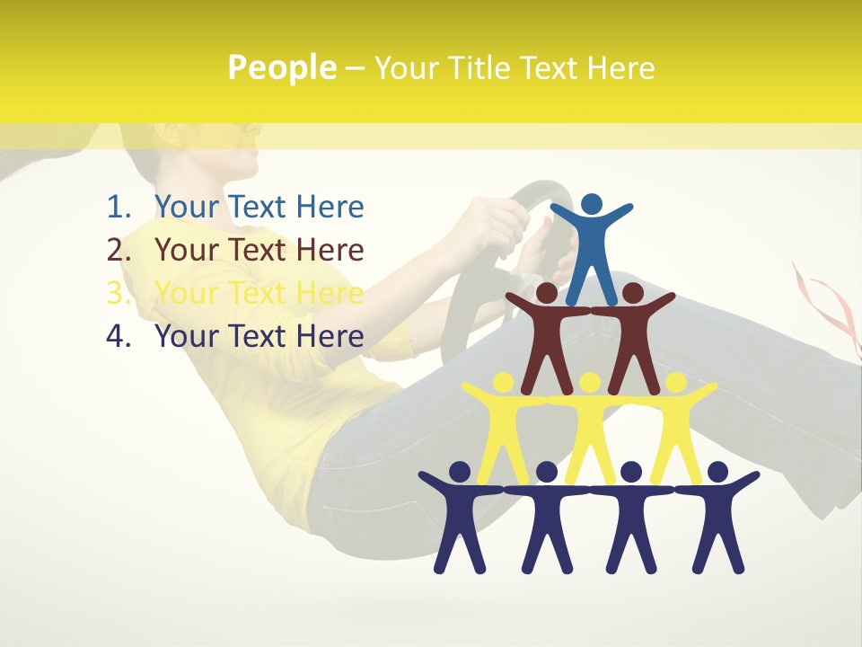 Yellow Speed Pose PowerPoint Template