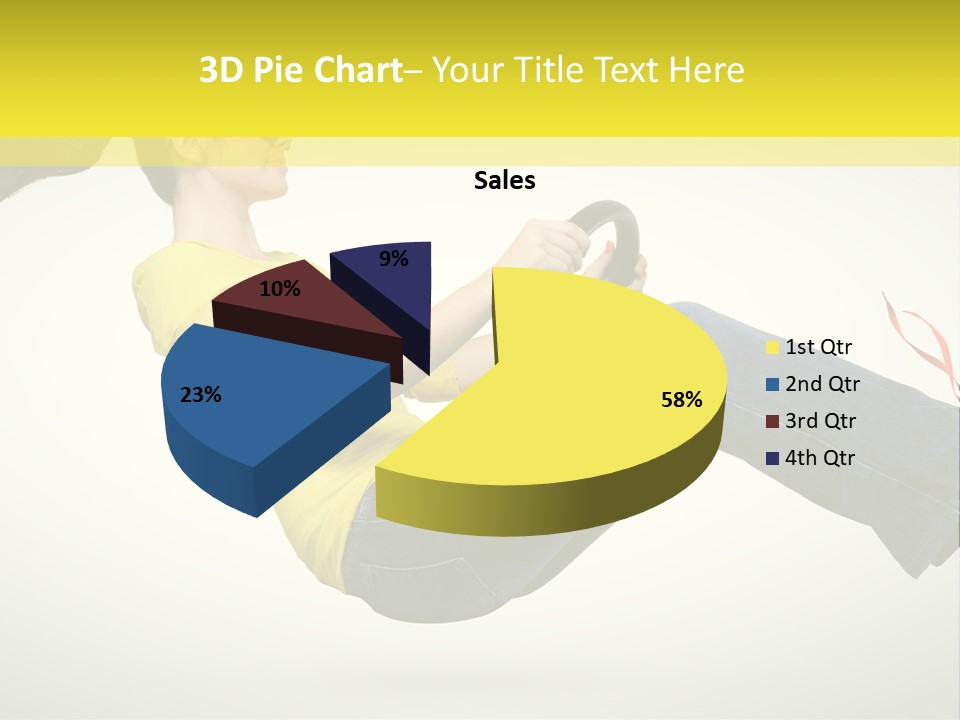 Yellow Speed Pose PowerPoint Template