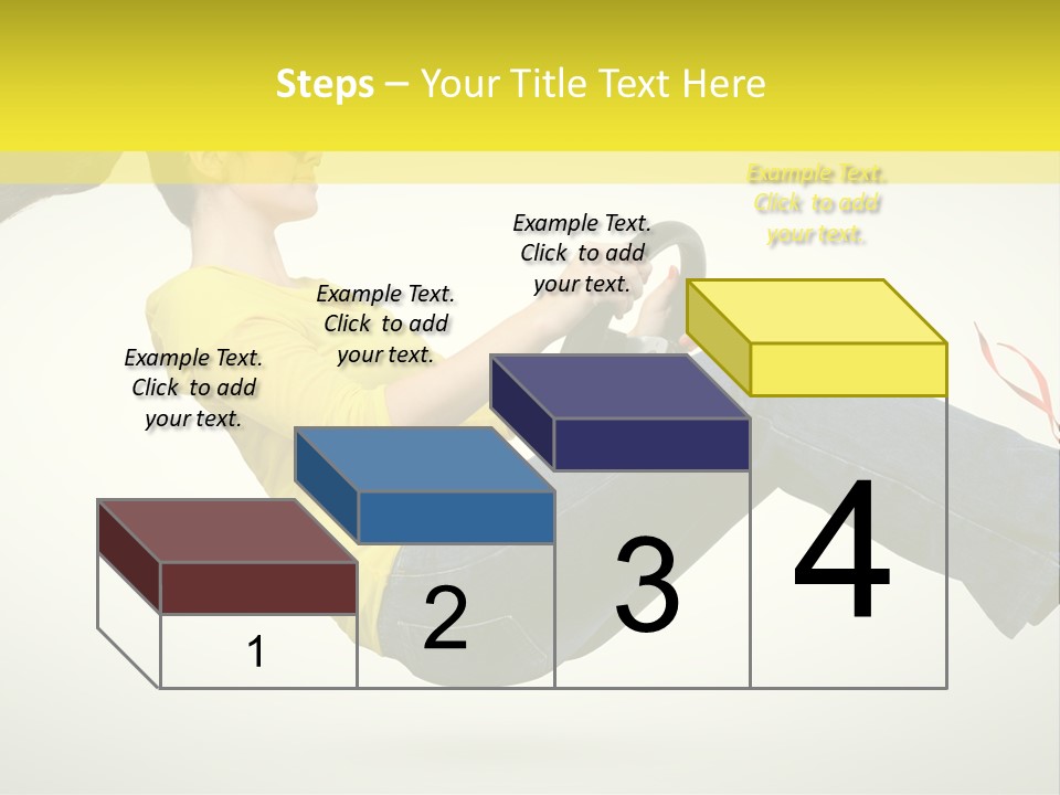 Yellow Speed Pose PowerPoint Template