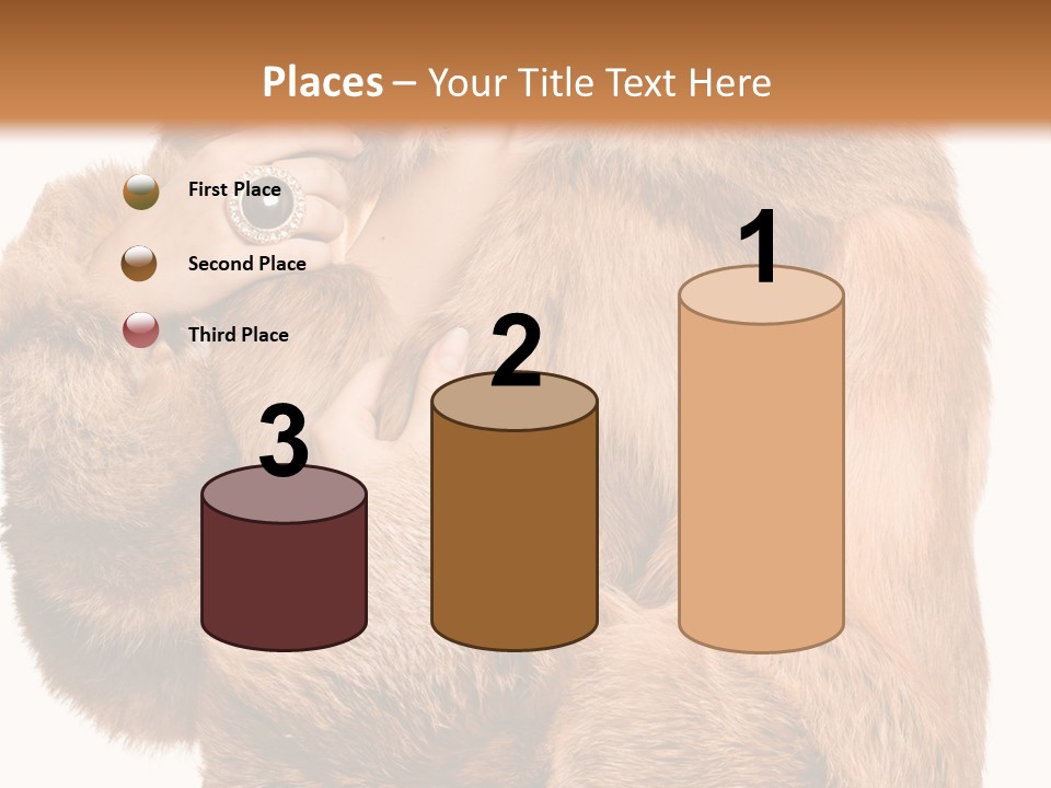 Posing Hairstyle Head PowerPoint Template