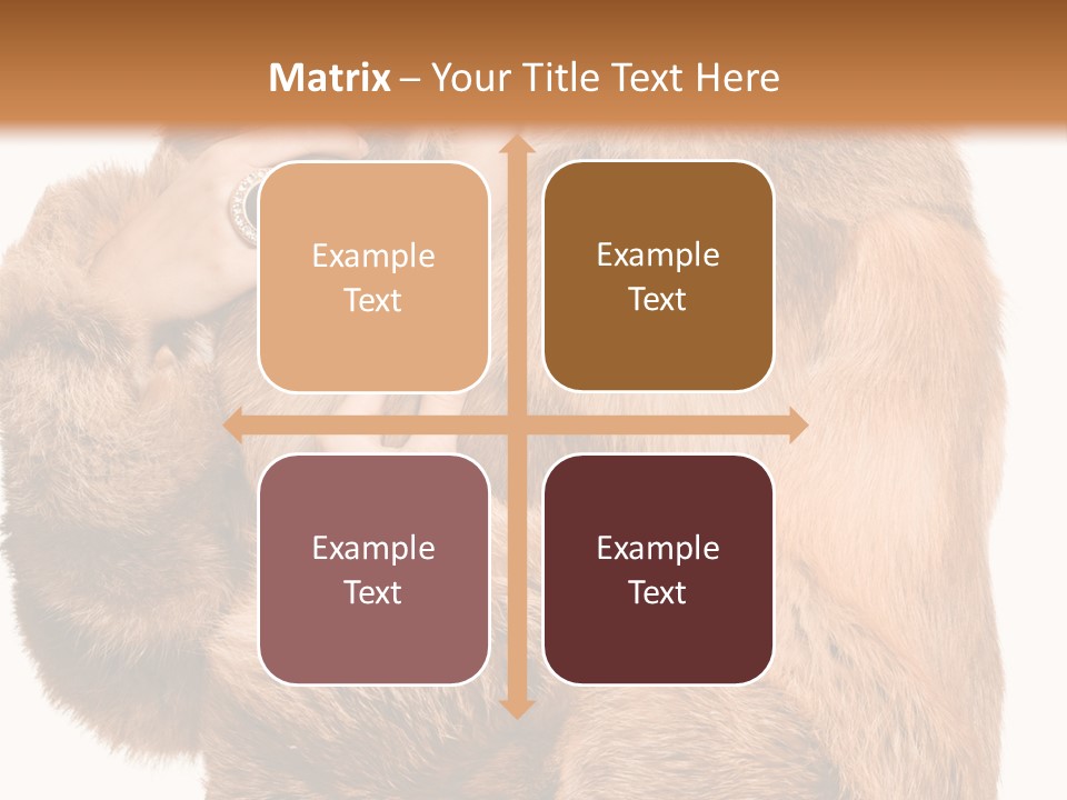 Posing Hairstyle Head PowerPoint Template