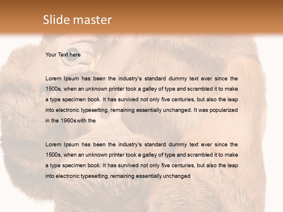 Posing Hairstyle Head PowerPoint Template