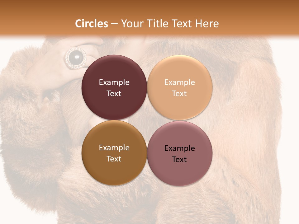 Posing Hairstyle Head PowerPoint Template