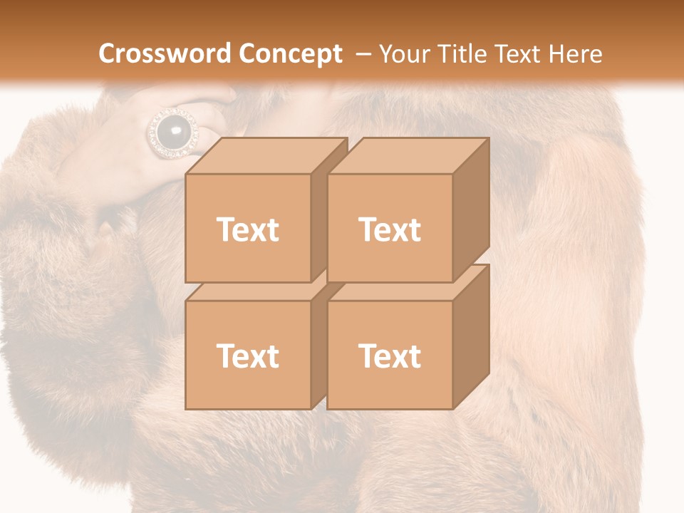 Posing Hairstyle Head PowerPoint Template