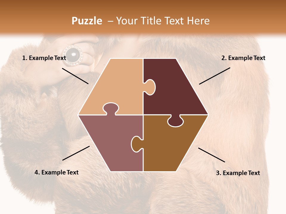 Posing Hairstyle Head PowerPoint Template