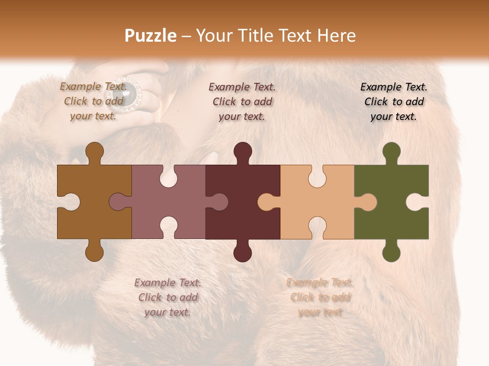 Posing Hairstyle Head PowerPoint Template