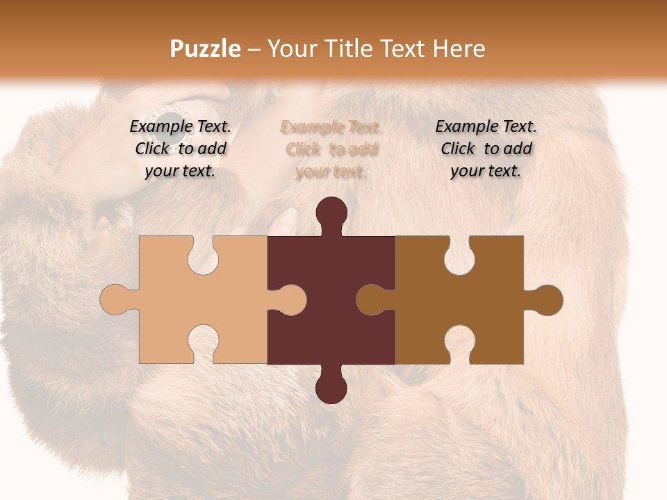 Posing Hairstyle Head PowerPoint Template