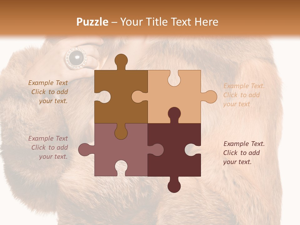 Posing Hairstyle Head PowerPoint Template