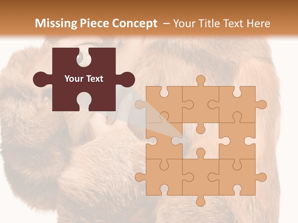 Posing Hairstyle Head PowerPoint Template