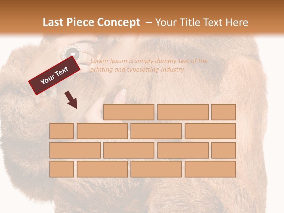 Posing Hairstyle Head PowerPoint Template