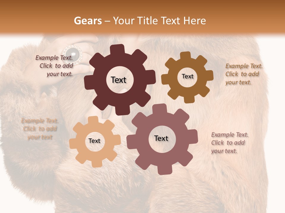 Posing Hairstyle Head PowerPoint Template