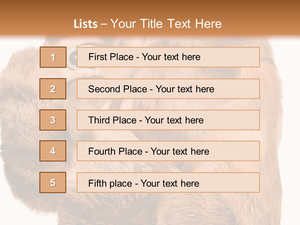 Posing Hairstyle Head PowerPoint Template