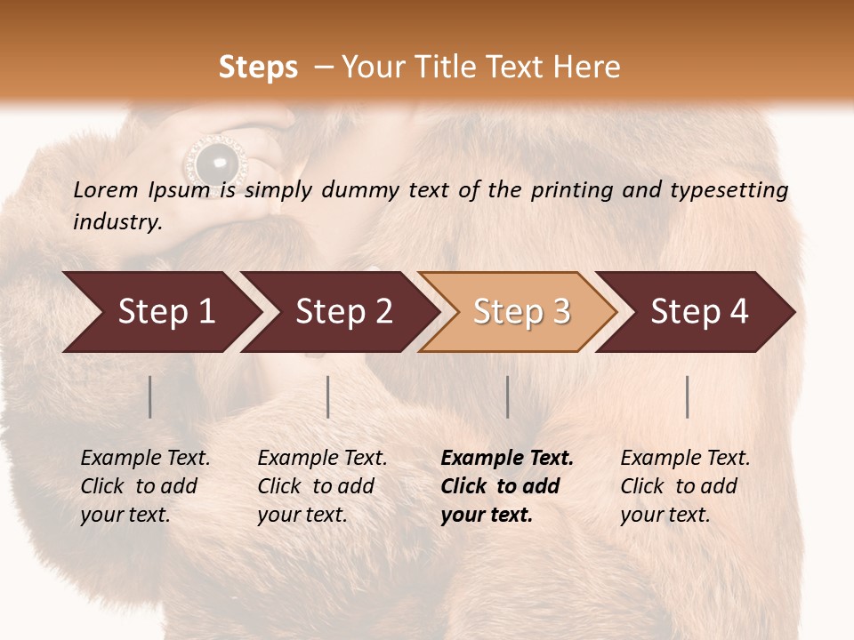Posing Hairstyle Head PowerPoint Template