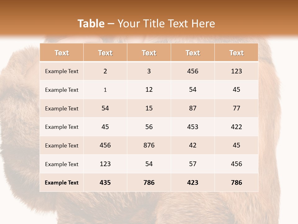 Posing Hairstyle Head PowerPoint Template