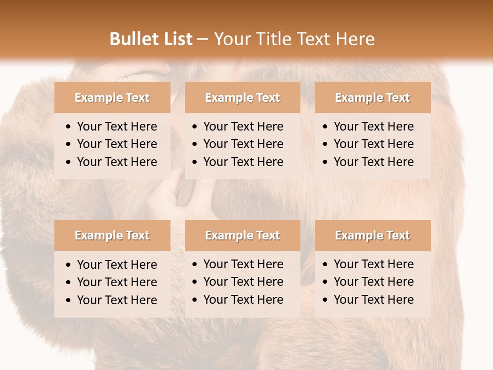 Posing Hairstyle Head PowerPoint Template