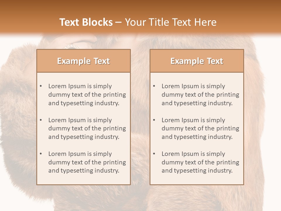 Posing Hairstyle Head PowerPoint Template