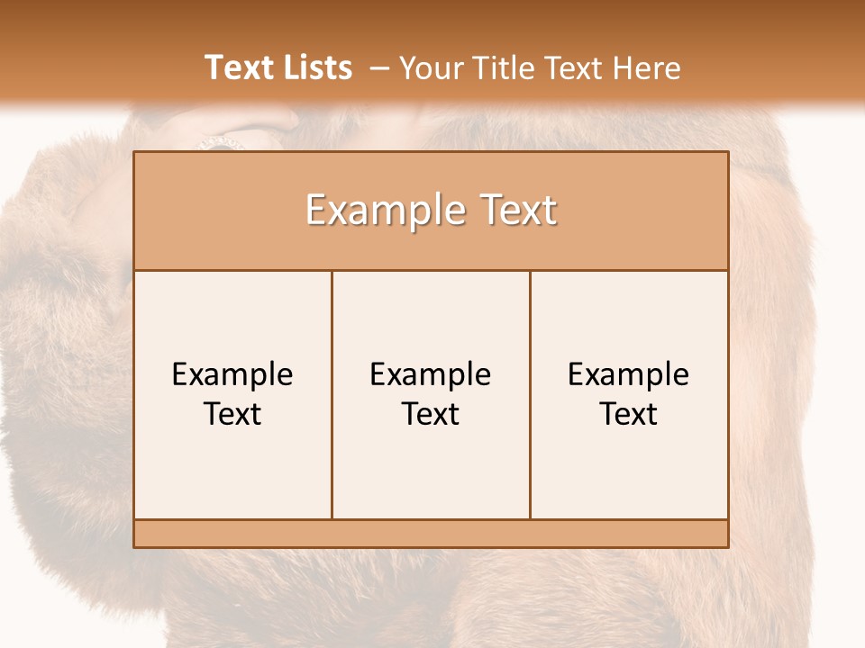 Posing Hairstyle Head PowerPoint Template