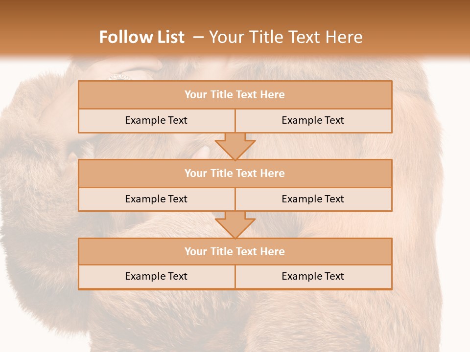 Posing Hairstyle Head PowerPoint Template