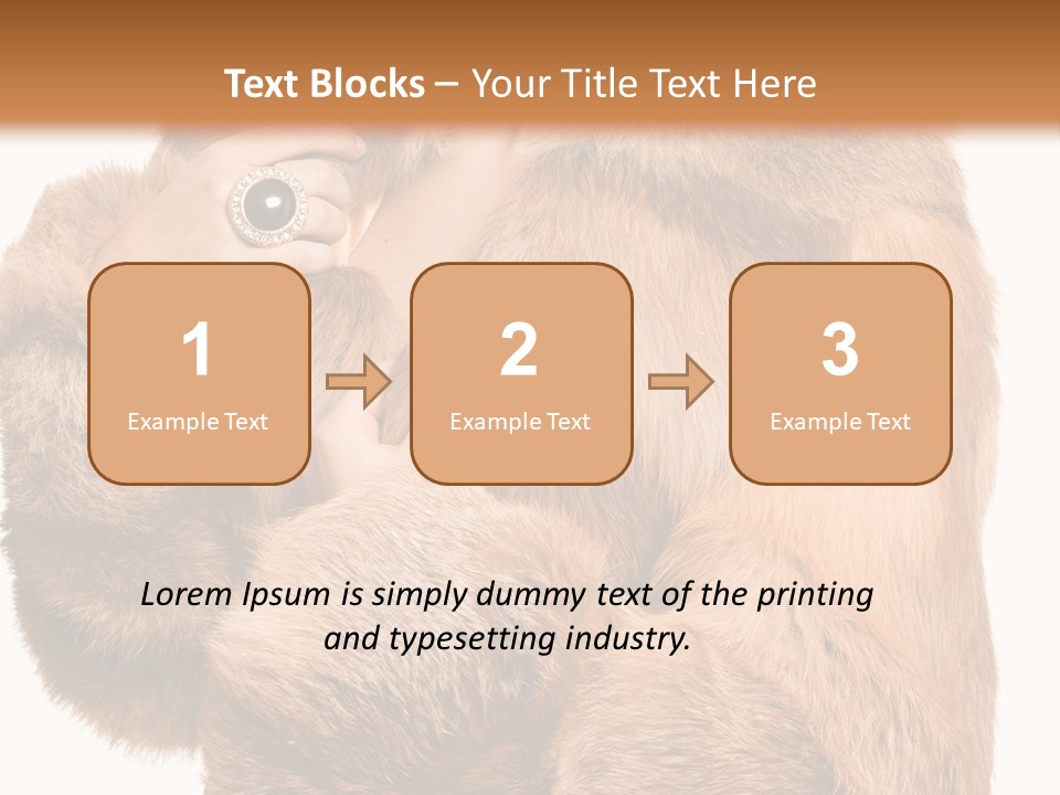 Posing Hairstyle Head PowerPoint Template