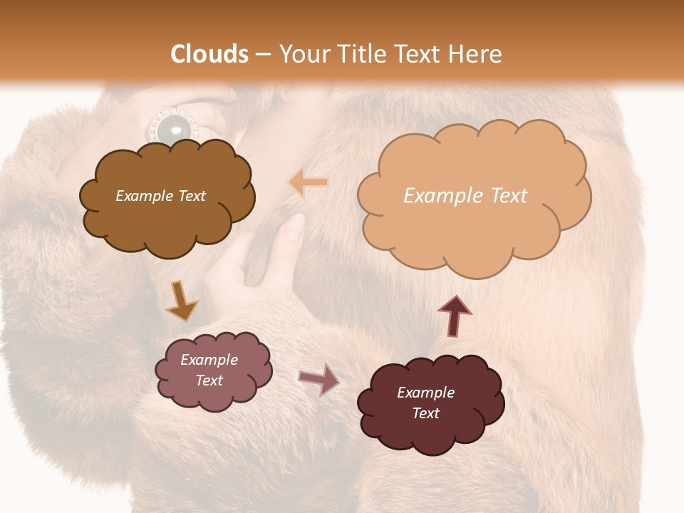 Posing Hairstyle Head PowerPoint Template