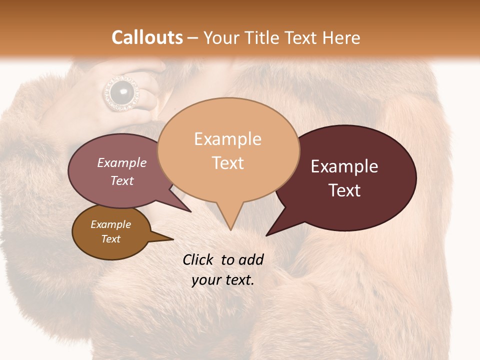 Posing Hairstyle Head PowerPoint Template