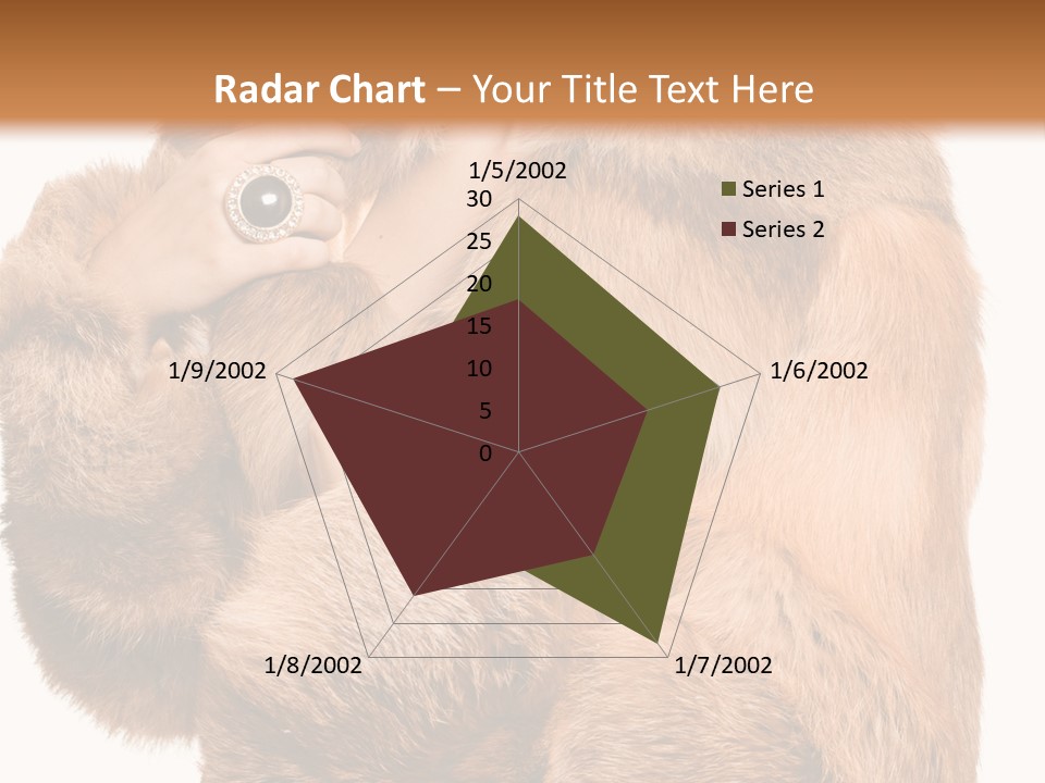 Posing Hairstyle Head PowerPoint Template